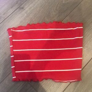 Tillys Red and White Tub Top